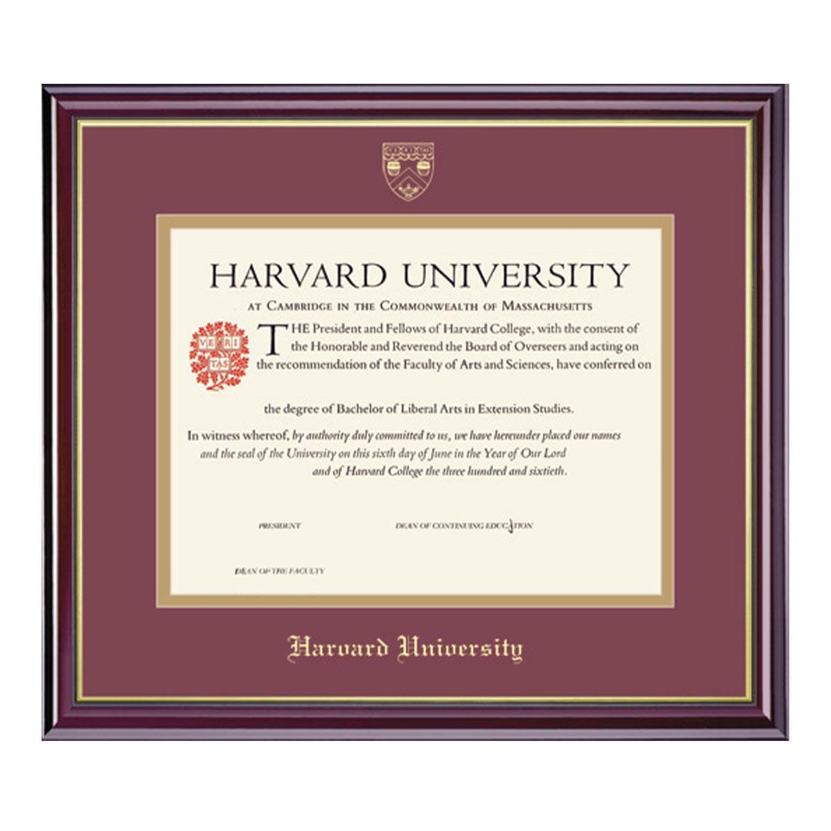 Harvard Extension School Horizontal Certificate Frame Harvard The Coop